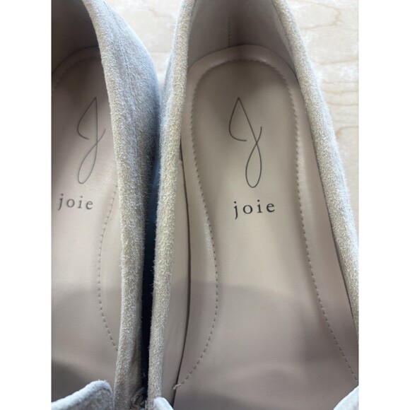 Joie Tan Suede Braided Loafers Flats 8.5 Old Money Preppy Classic Shoes - Picture 7 of 16